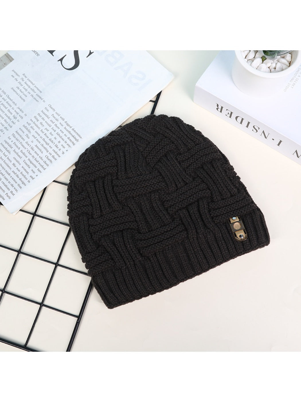Haila - Elderly Unisex Thermal Ear-Flap Knitted Beanie