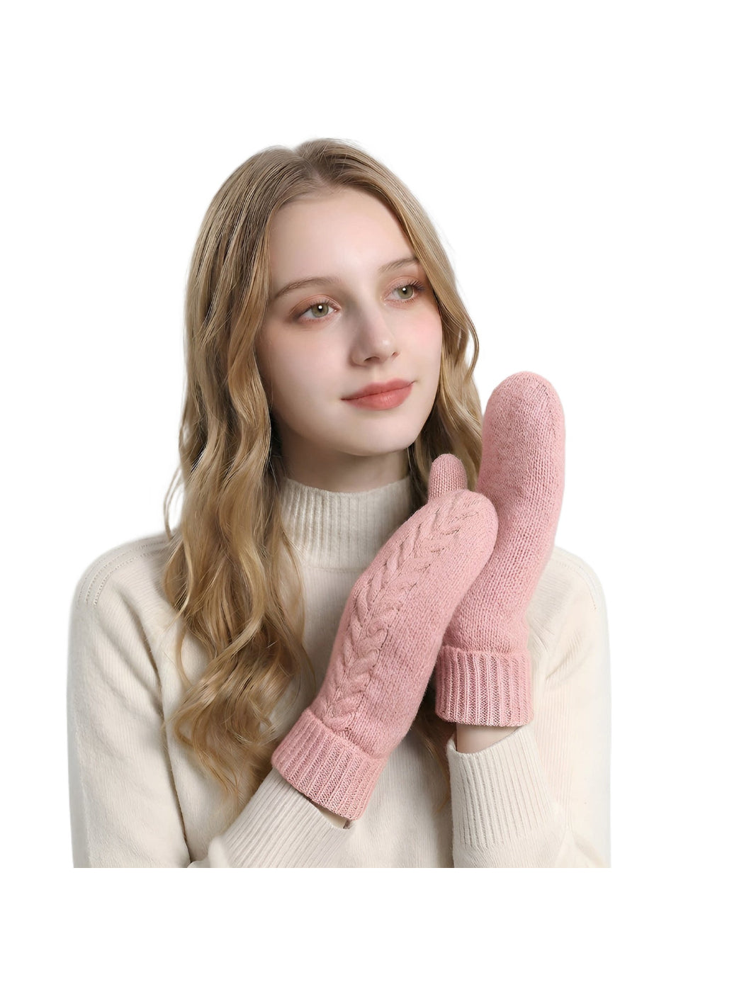 Gloving - Cable Knit Winter Mittens