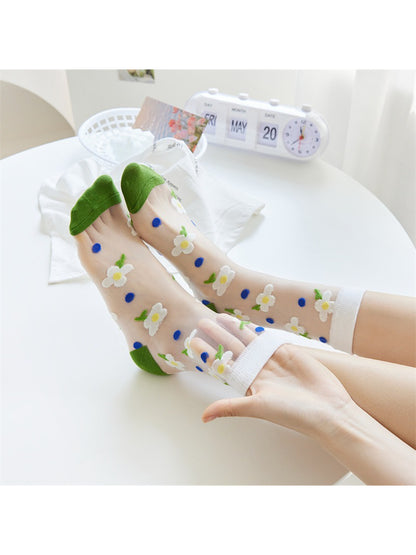 Rufia - Sunny Daisy Sheer Socks