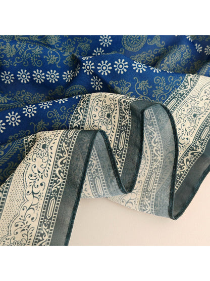Scarvii Classic Ornamental Lattice Square Scarf
