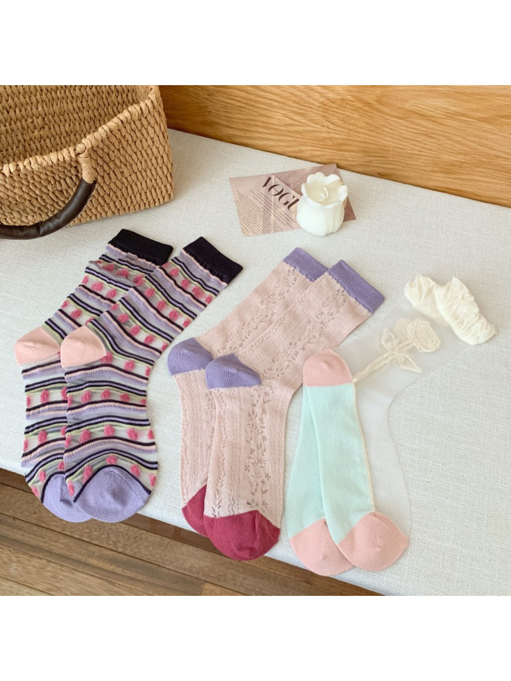 Rufia - Vintage Floral Crew Socks product image 2
