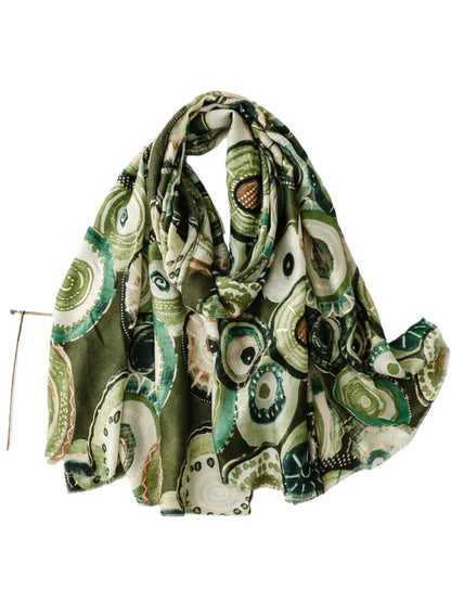 Scarvii - Soft Graphic Pattern Spring Summer Scarf