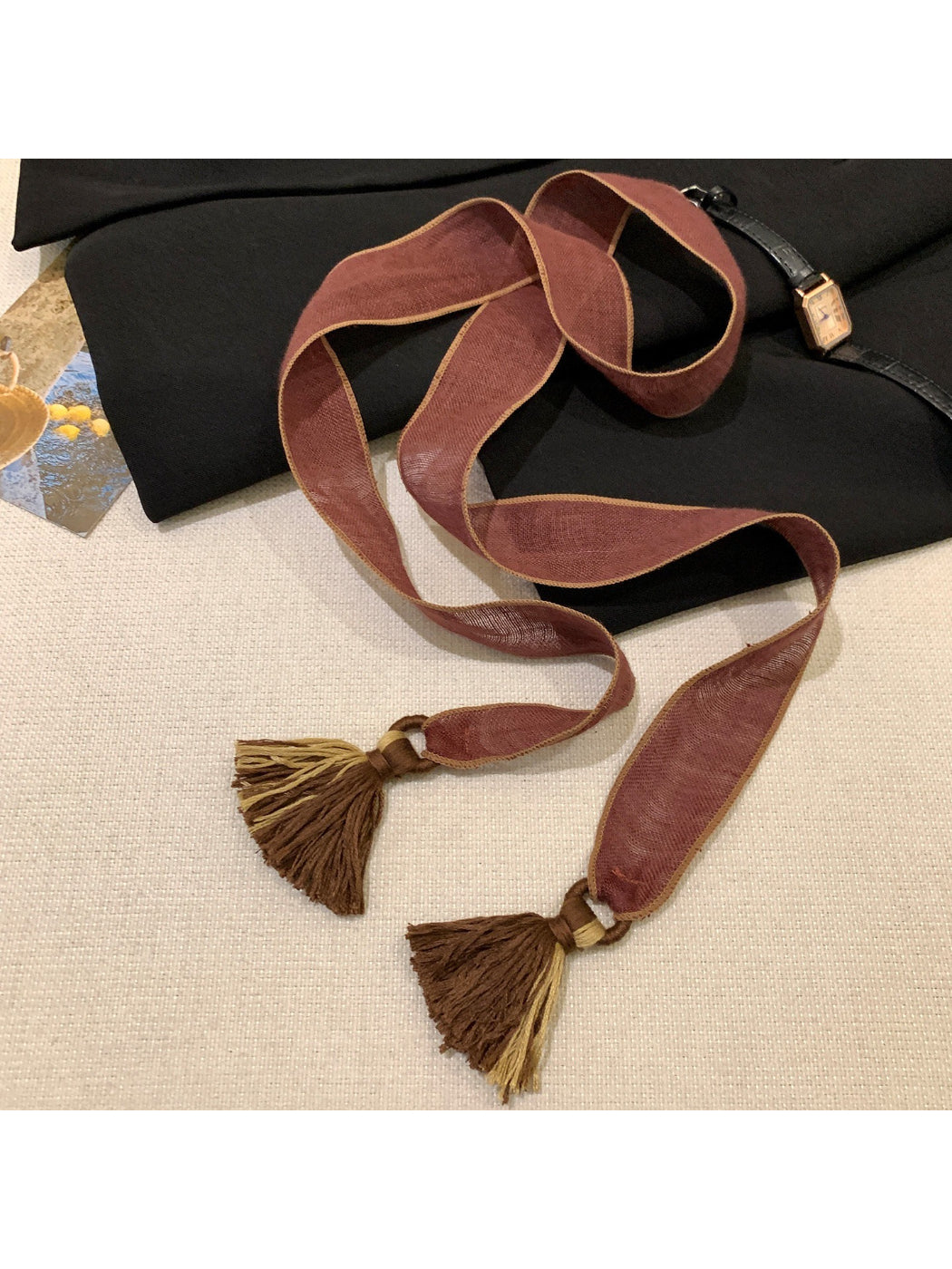 Scarvii Woven Tassel Tie Scarf product image