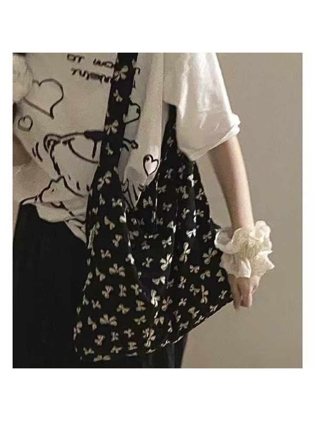 Cosbai - Textured Woven Tote Bag