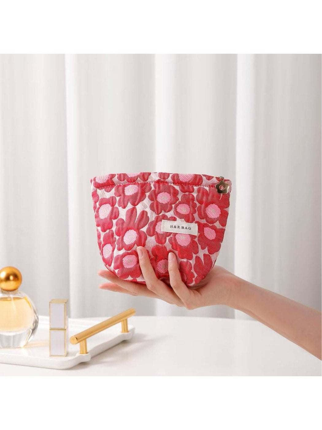Cosbai - Sweet Style Floral Cosmetic Storage Bag