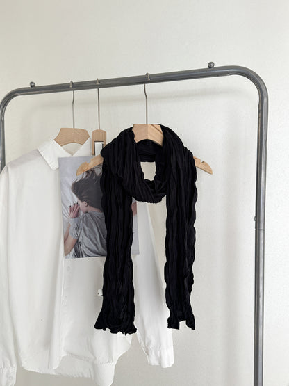 Scarvii - Crinkle Texture Long Scarf