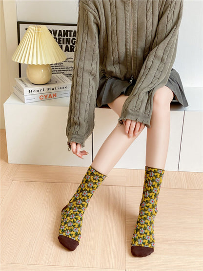 Rufia Bloom Texture Knit Crew Socks product image 10