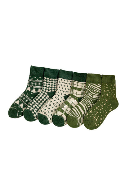 Rufia - Forest Pattern Crew Socks