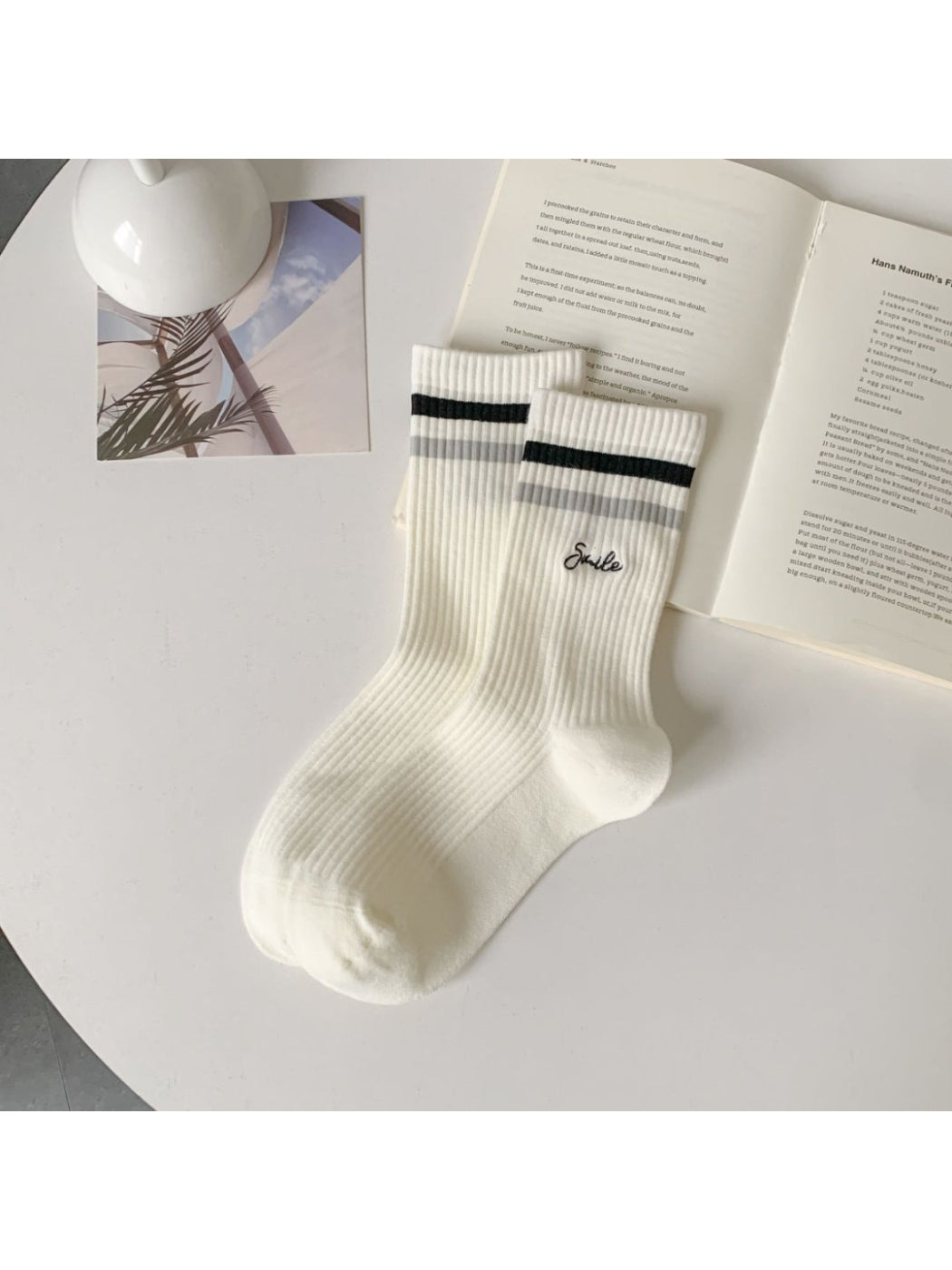 Rufia - Smile Stripe Rib Crew Socks product image 6