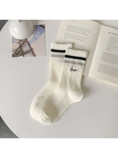 Rufia - Smile Stripe Rib Crew Socks product image 6
