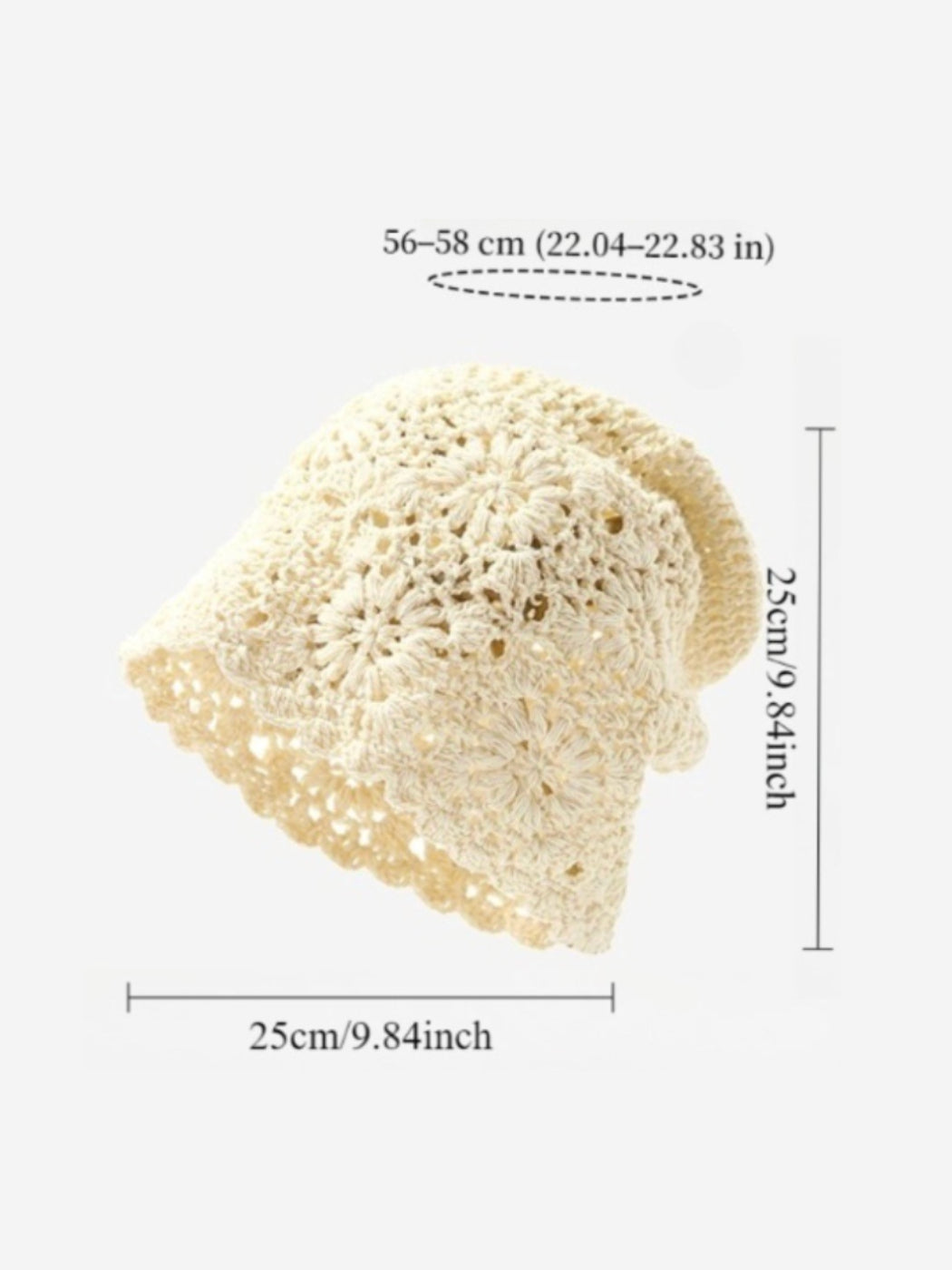 Haila - Bohemian Women's Openwork Crochet Beanie