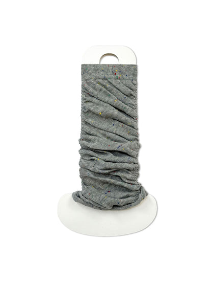 Cozyra - Speckled Ruched Mid-Calf Leg Warmers