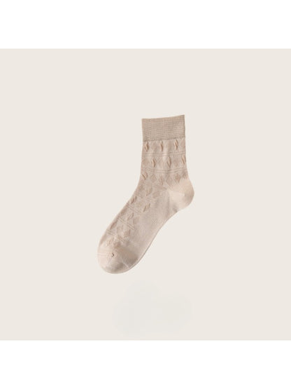 Rufia - Soft Geometric Textured Crew Socks product image 8