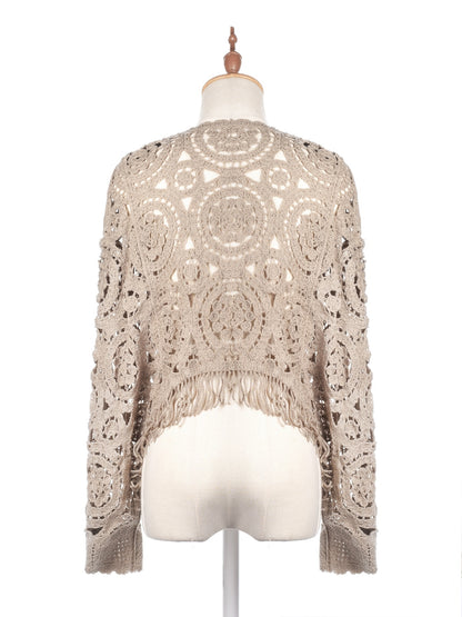 Crosa - Vintage Open-Knit Batwing Sweater