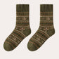 Rufia - Thick Bohemian Pattern Mid-Calf Socks - Soft & Warm