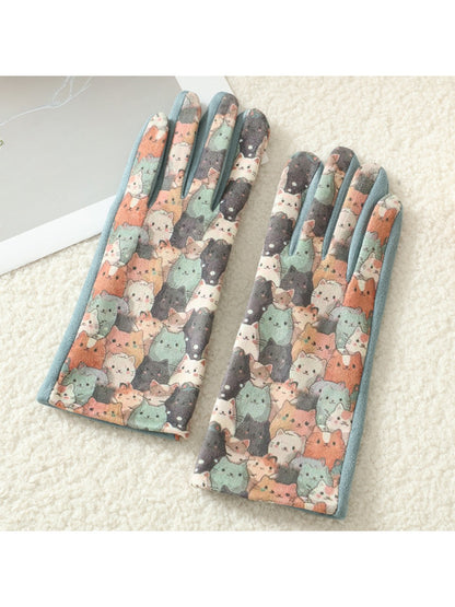 Gloving – 3D Cat Print Touchscreen Winter Gloves