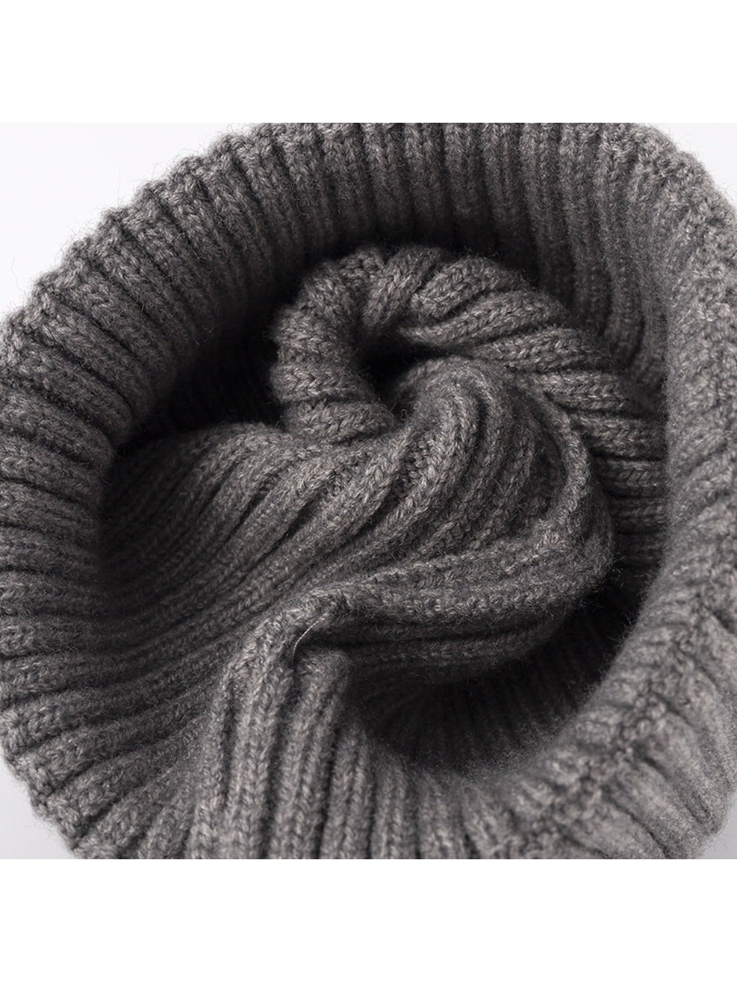 Haila - Solid Rib Knit Cuffed Beanie