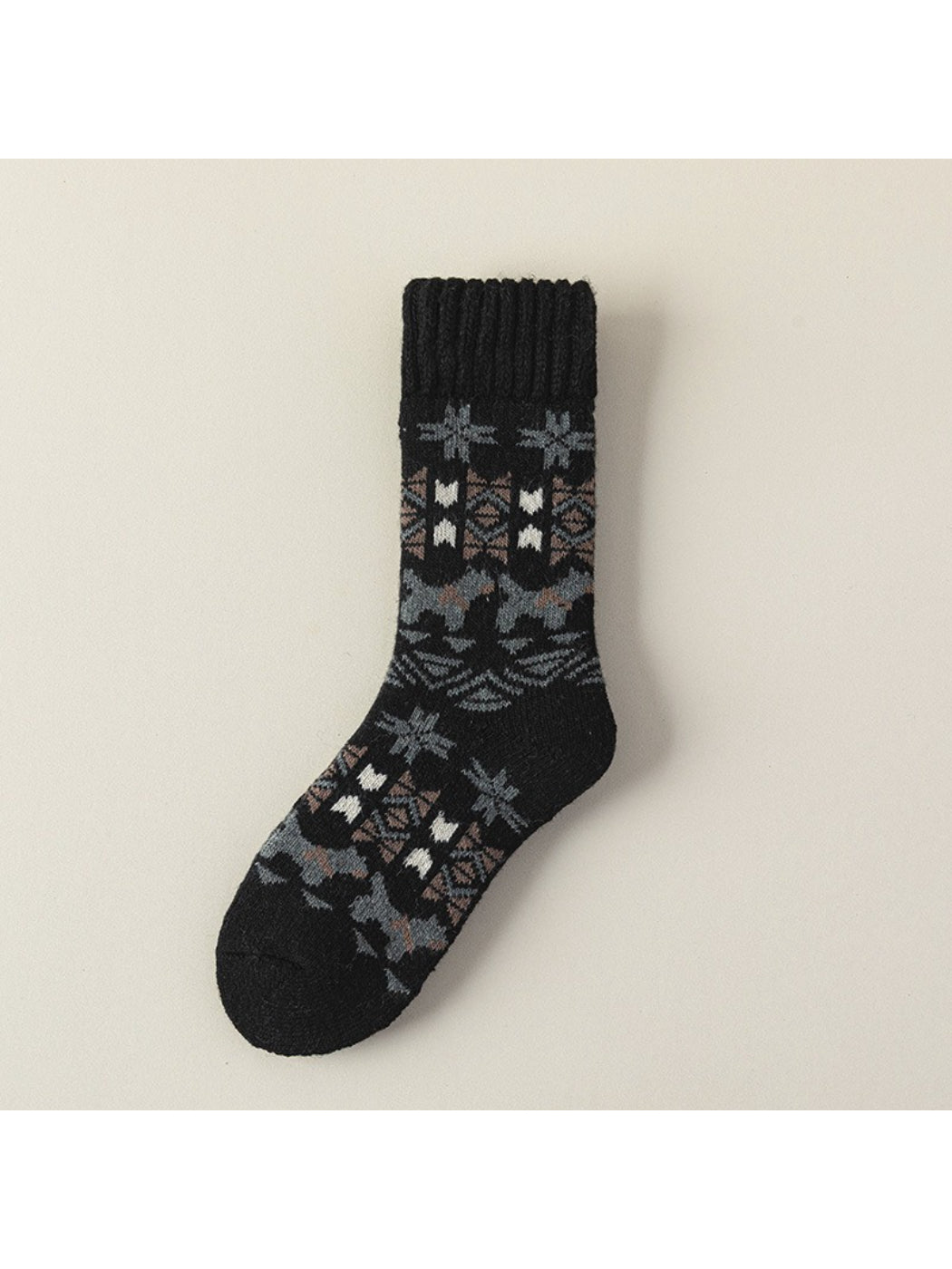 Rufia - Nordic Pattern Winter Crew Socks