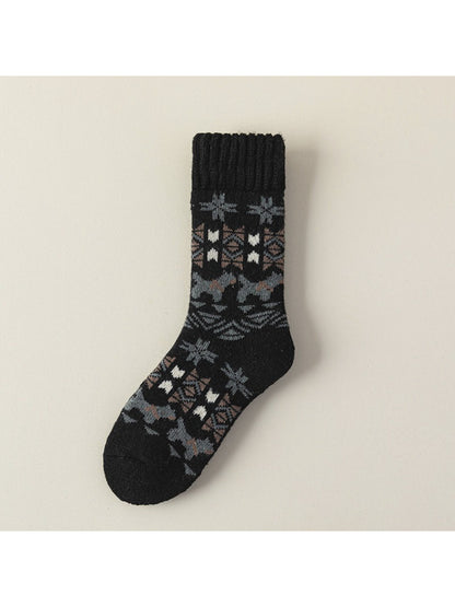 Rufia - Nordic Pattern Winter Crew Socks