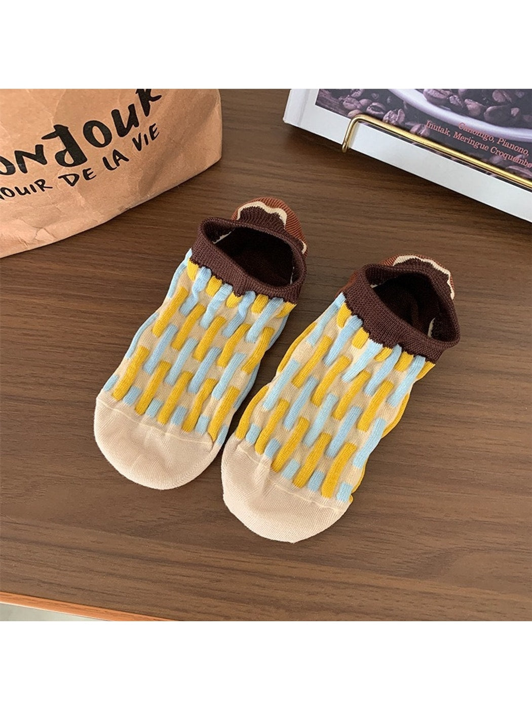 Rufia - Retro Pattern Low Ankle Socks