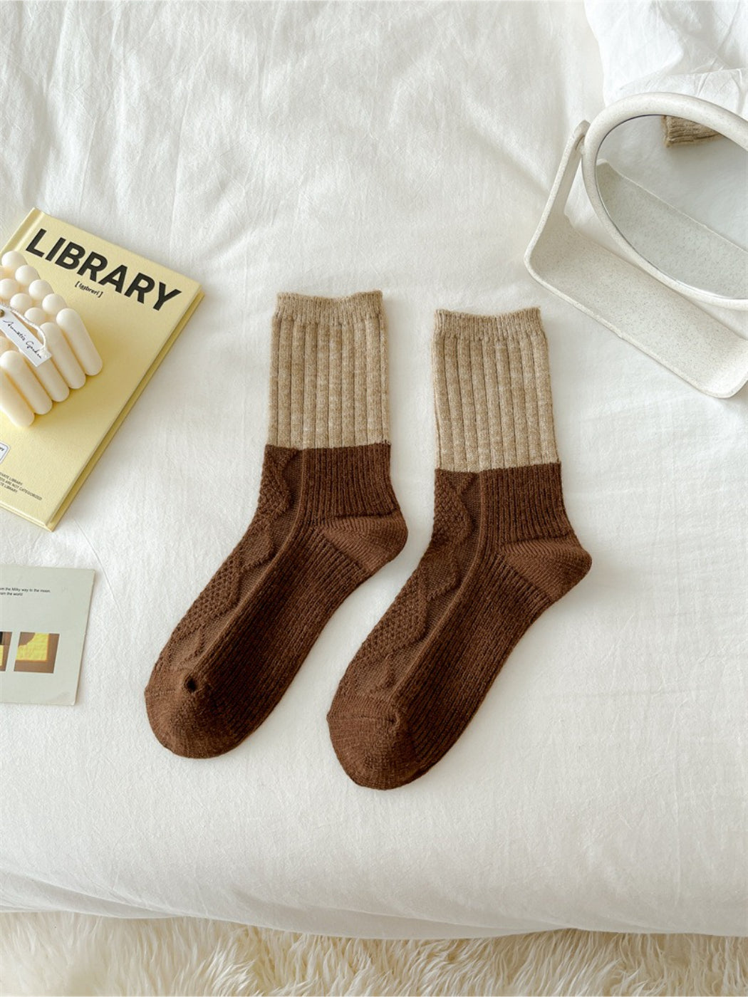 Rufia - Colorblock Cozy Crew Socks