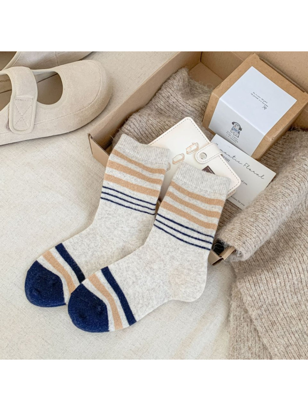 Rufia - Classic Striped Ribbed Crew Socks product image 5