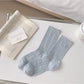 Rufia - Solid Colour Ribbed Crew Socks