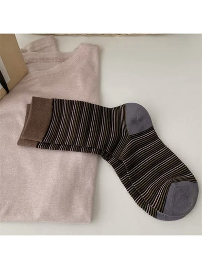 Rufia - Retro Thin Stripe Crew Socks
