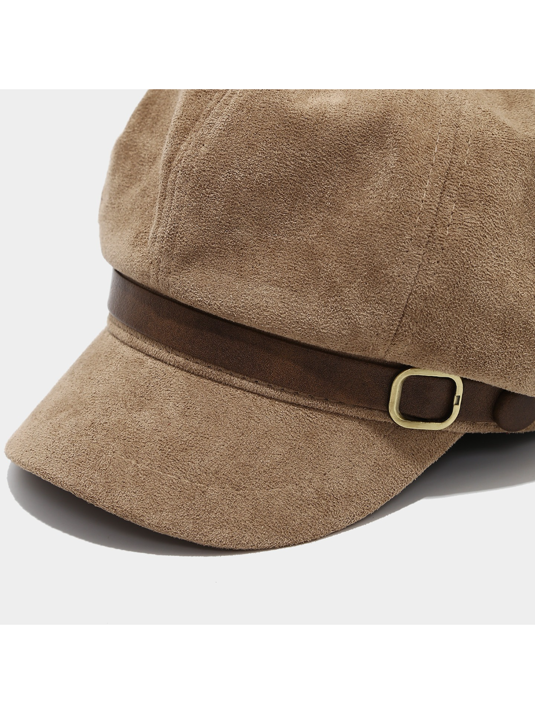 Haila - Vintage Buckle Band Newsboy Cap