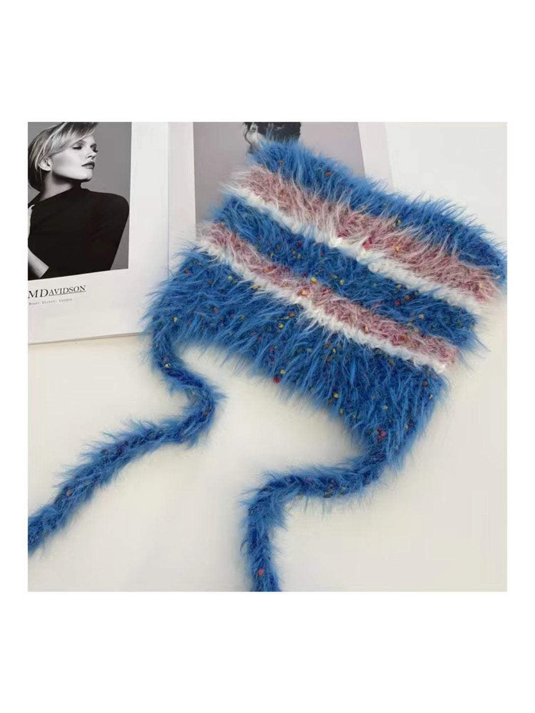 Haila - Street Stripe Faux Fur Hat