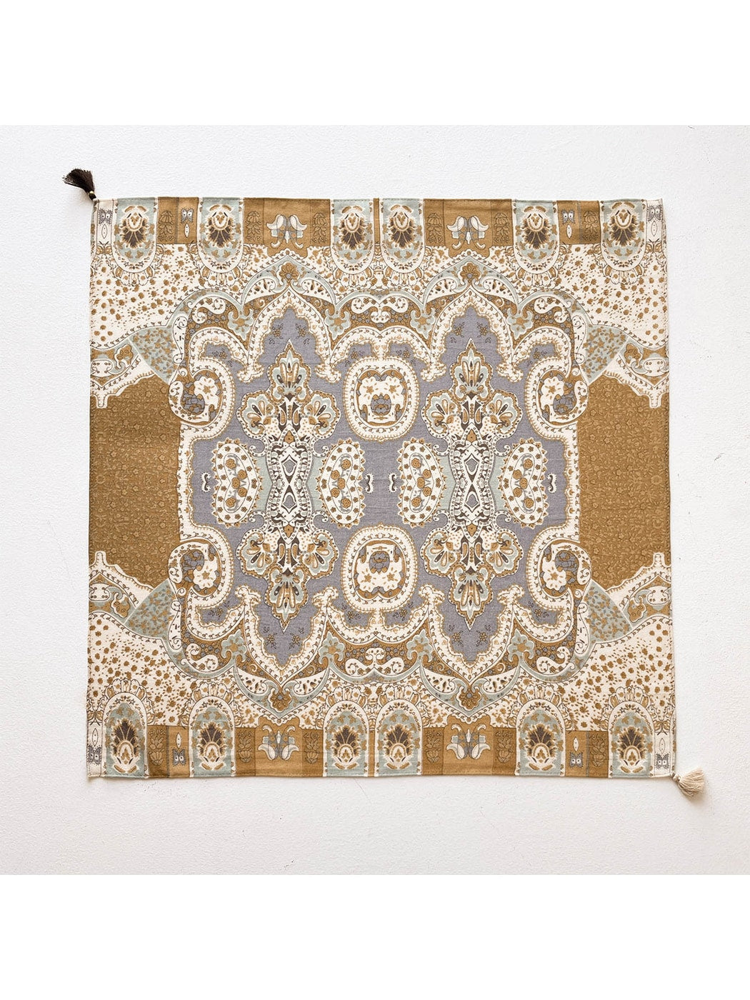 Scarvii Retro Print Workwear Neck Square Scarf product image