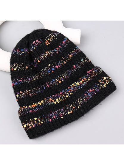 Haila - Sweet Style Round Top Ribbed Knit Beanie