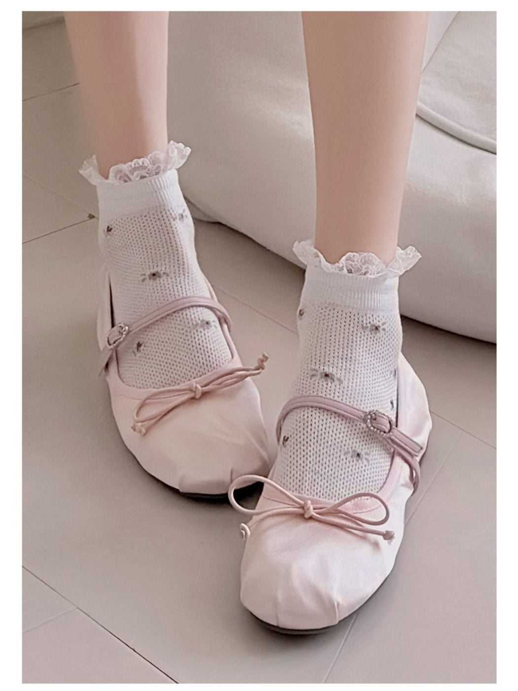 Rufia - Lace Top Ditsy Floral Ankle Socks product image 8