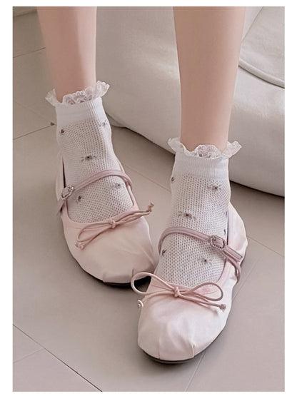 Rufia - Lace Top Ditsy Floral Ankle Socks product image 8