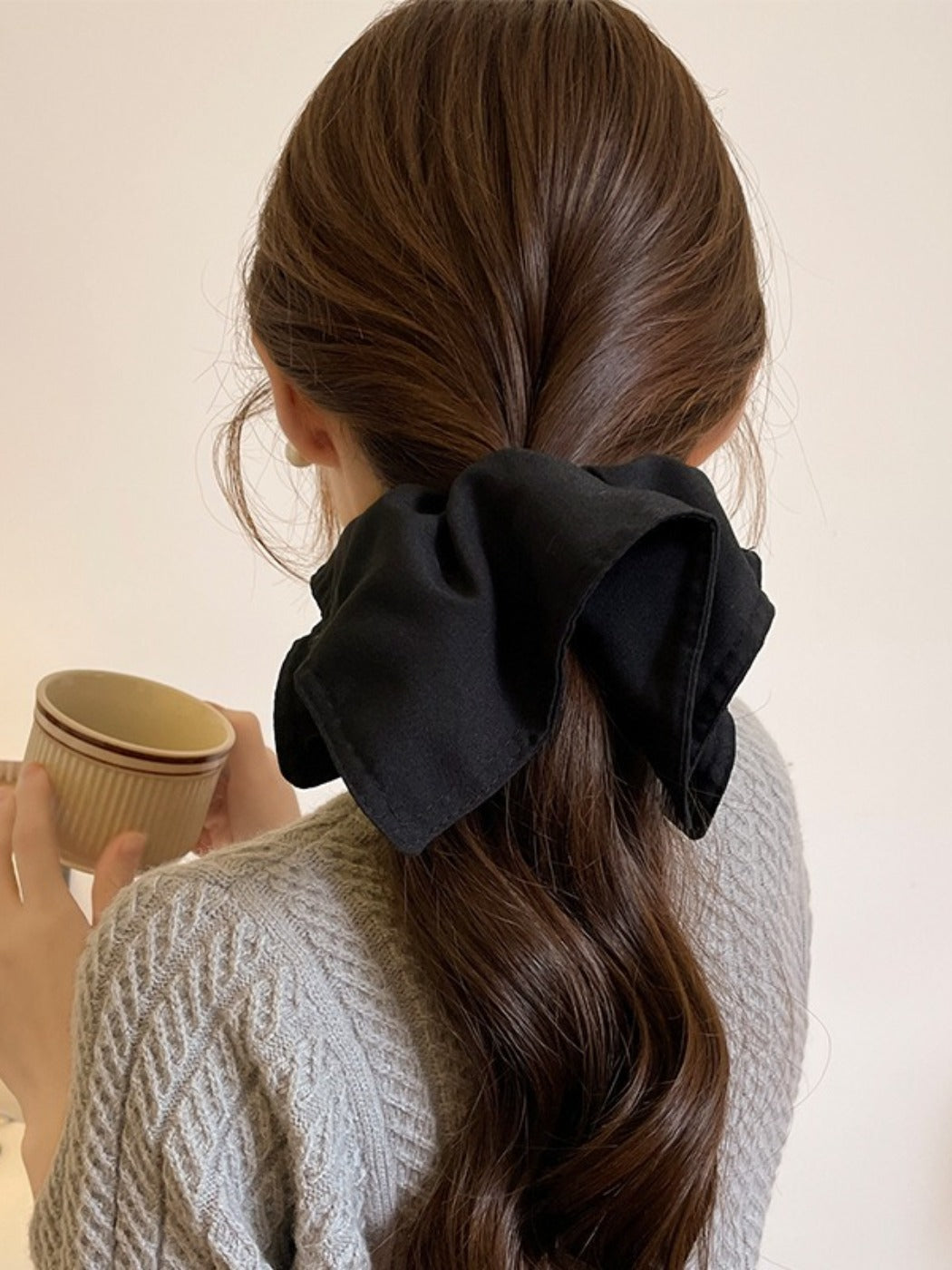 Clio - Durable Square Fabric Hair Ties - Simple & Chic