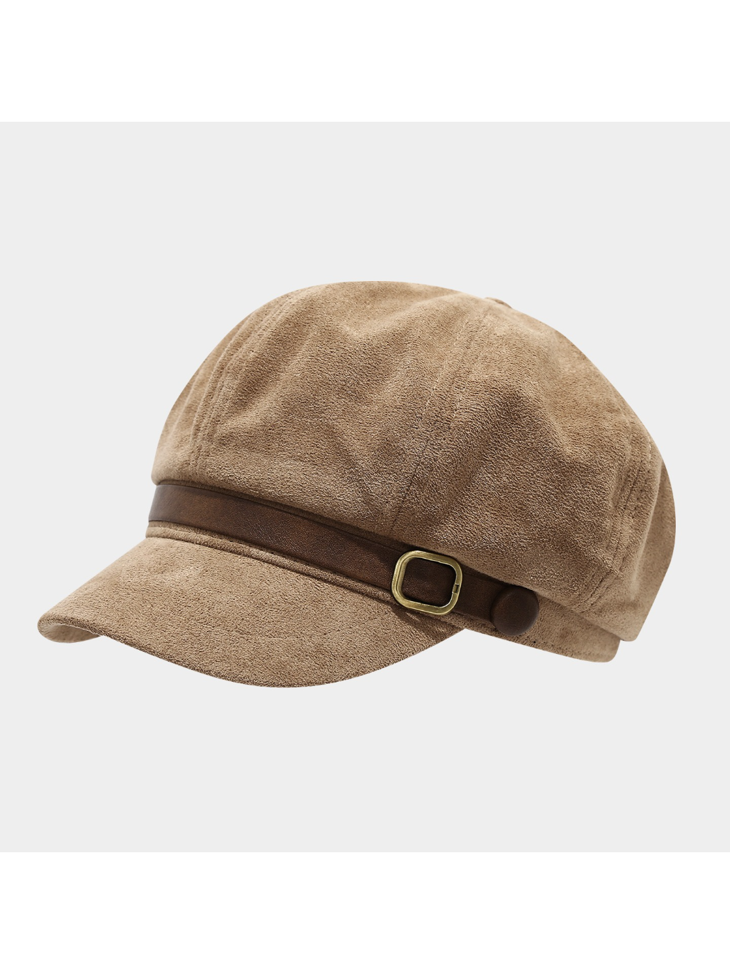 Haila - Vintage Buckle Band Newsboy Cap
