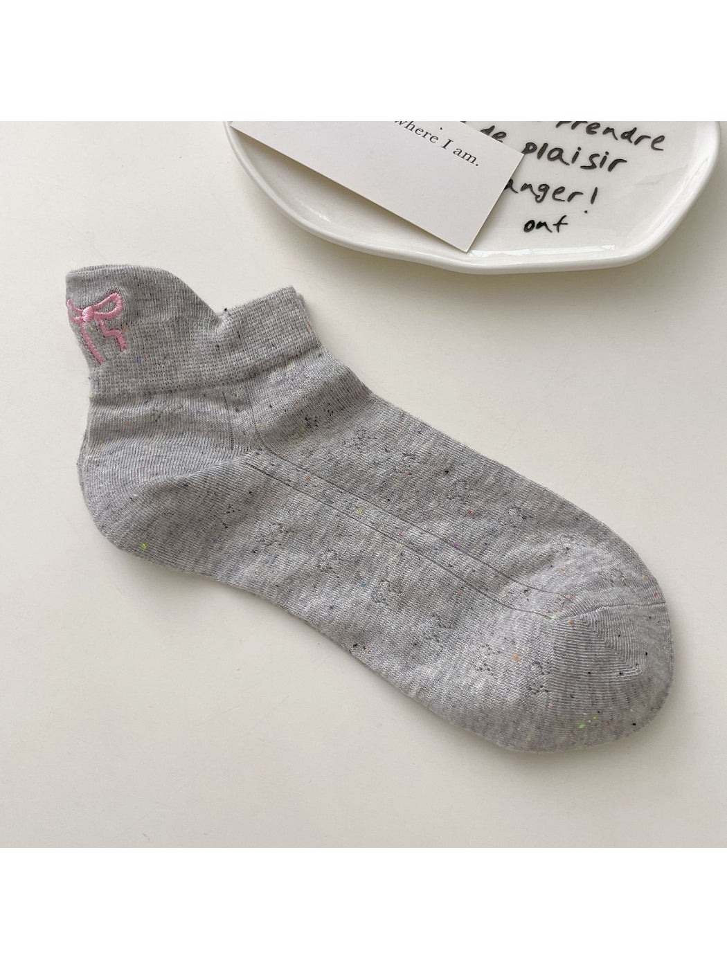 Rufia Ribbon Dot No Show Socks product image