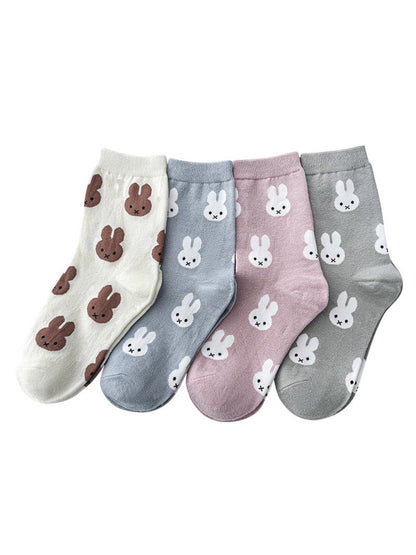 Rufia - Soft Bunny Motif Crew Socks product image 1