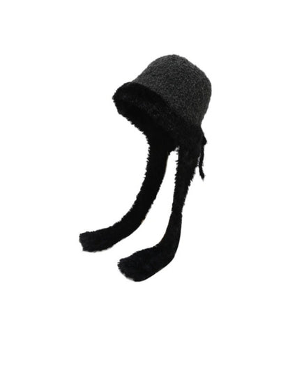 Haila – Fluffy Earflap Winter Knitted Beanie