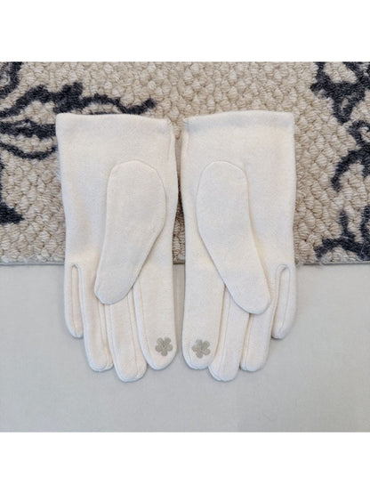 Scarvii - Faux Fur Cuff Touchscreen Winter Gloves