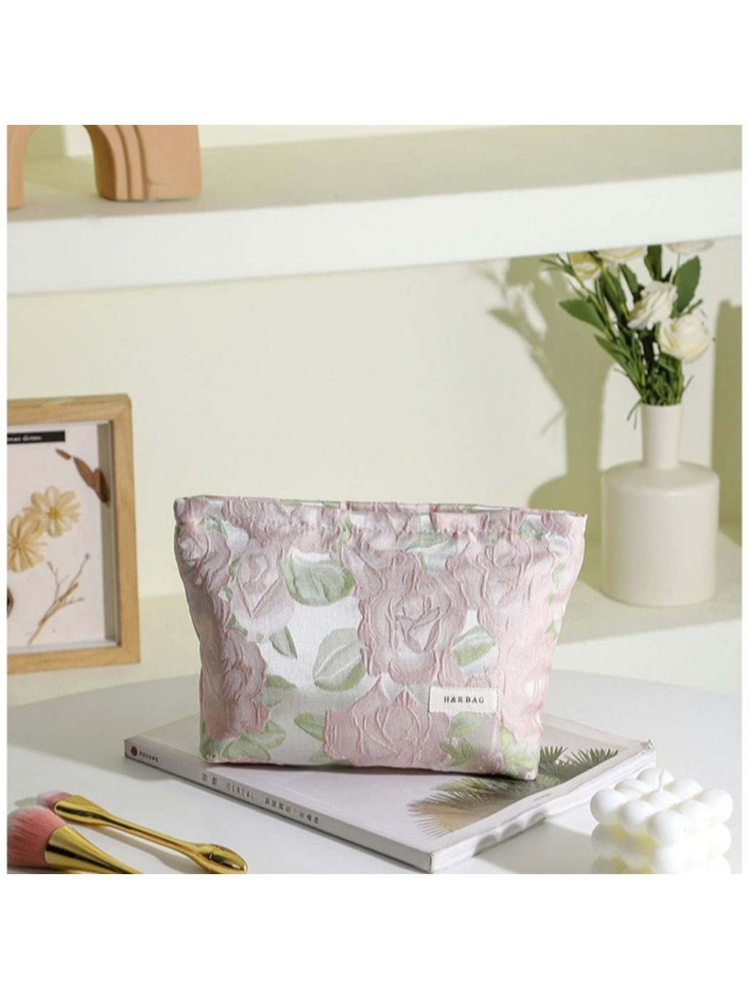 Cosbai - Blush Rose Cosmetic Bag