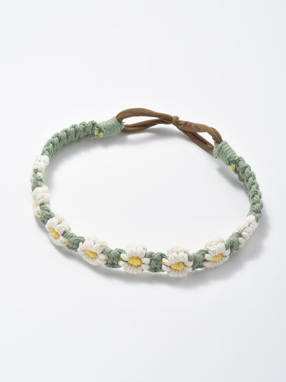 Scarvii - Headband & Hair Accessory with Daisy Flower