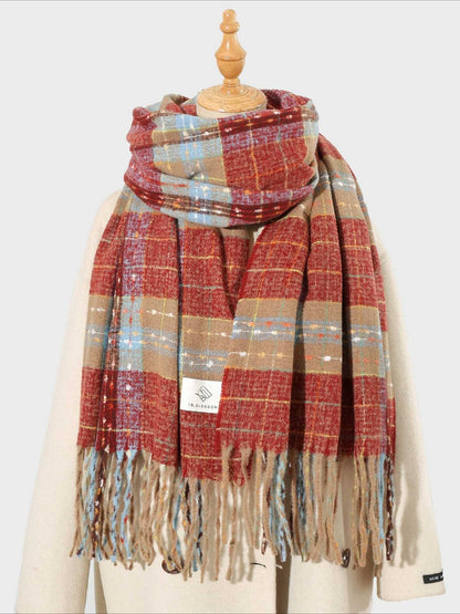 Scarvii - Timeless Stylish Classic Plaid Warm Scarf