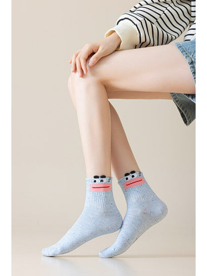 Rufia - Funny Face Confetti Crew Socks
