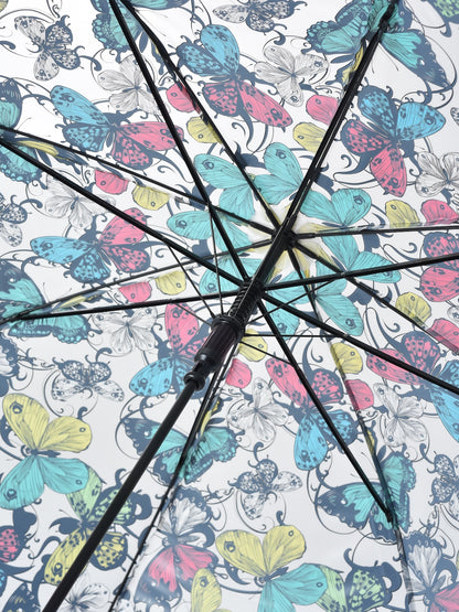 Rano - Clear Butterfly Walking Stick Umbrella