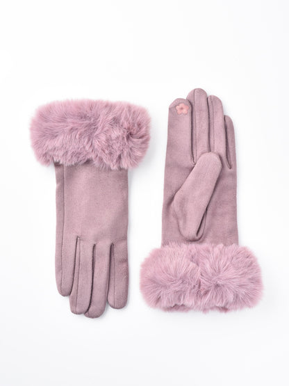 Gloving - Women's Faux Fur-Cuff Winter Gloves