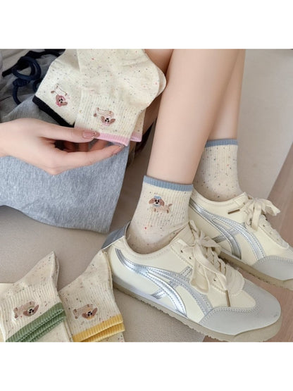 Rufia - Cute Dog Speckled Crew Socks product image 3