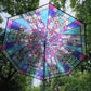 Rano - Stained Glass Pattern Transparent Umbrella
