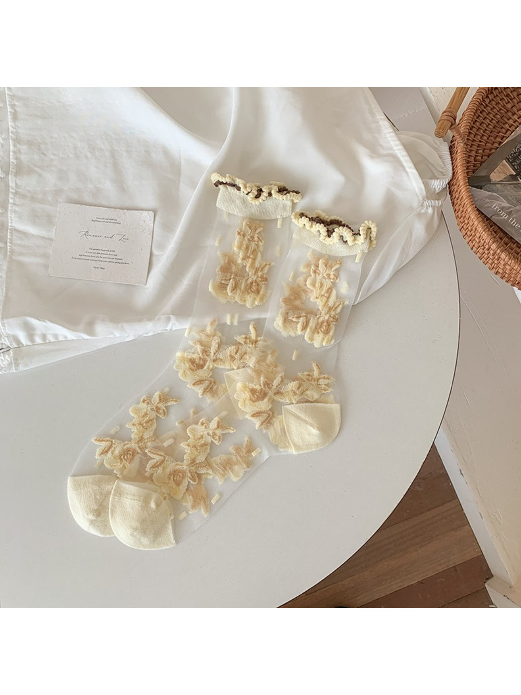 Rufia - Romantic Sheer Crew Socks product image 9