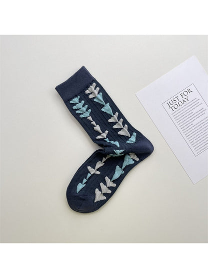 Rufia - Retro Unisex Mid-Calf Socks - Unique & Stylish